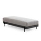 Taburet Eti Black Pouffe Grey