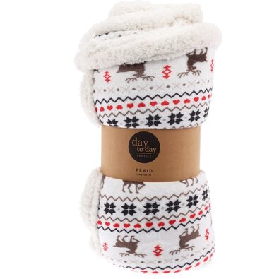 Odeja Winter bela, 130 x 160 cm