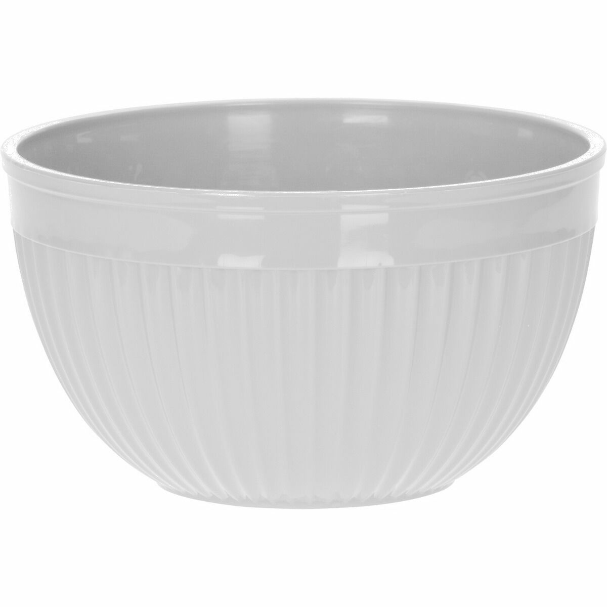 Plastová miska s rebrovaním, 2 l, krémová