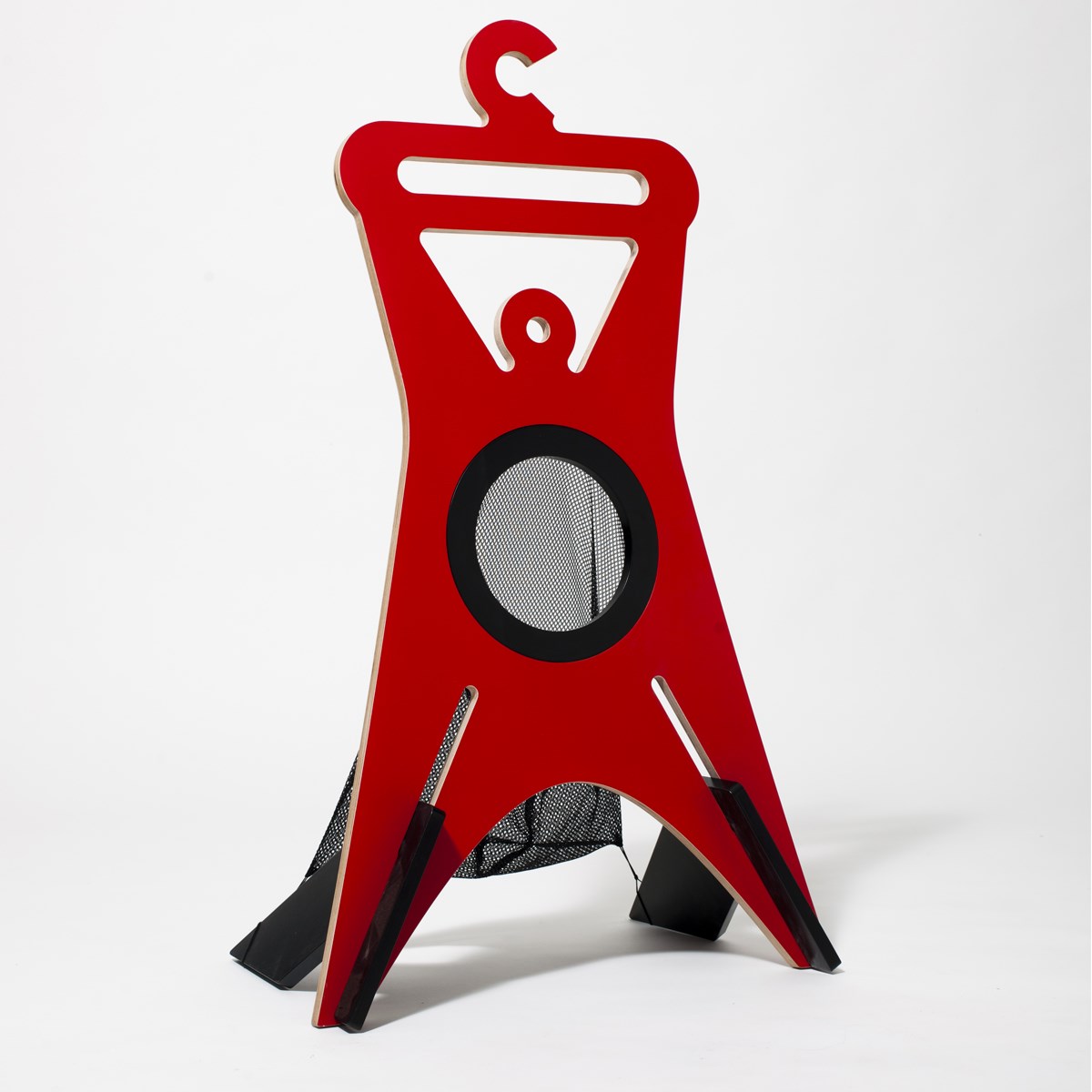 Cvakhaus Nemý sluha TONDA, brezová preglejka, červená, 949 x 556 x 355 mm, Cvakhaus