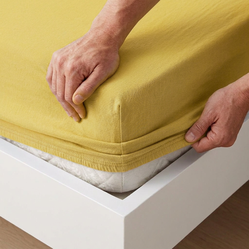 4Home Jersey prostěradlo IDEAL žlutá, 70 x 140 cm