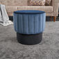 Taburet Rose Pouf albastru