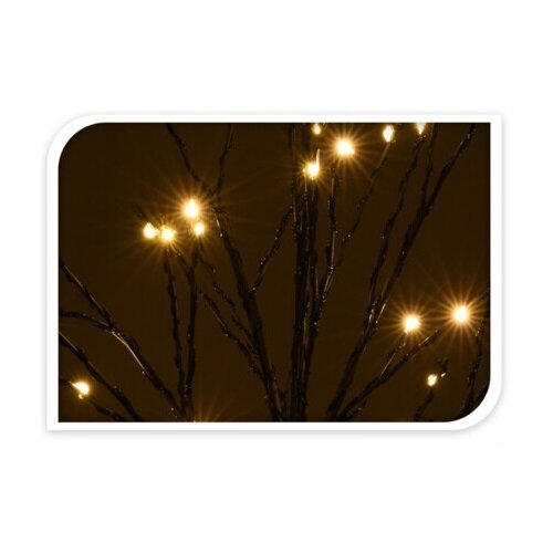 LED dekorace Silhouette tree, 40 cm