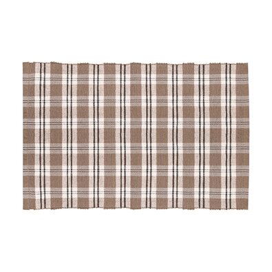 Tischset Happy check beige/schwarz, 30 x 45 cm