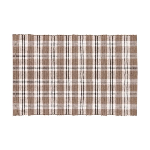 Tischset Happy check beige/schwarz, 30 x 45 cm