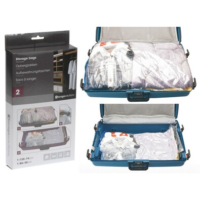 2 Worki próżniowe do przechowywania ubrań