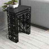 Pomožna mizica Stil Black Marble, 3 kos