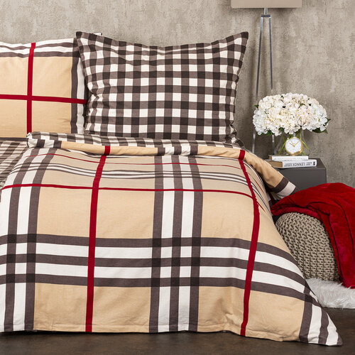 Lenjerie de pat din flanelă 4Home Cub, 140 x 200 cm, 70 x 90 cm