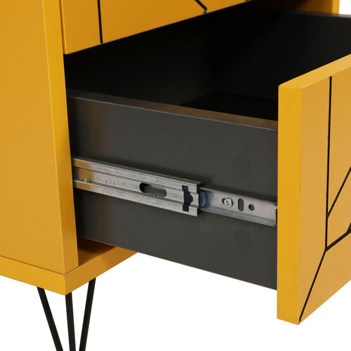 Stolik nocny Luna Yellow