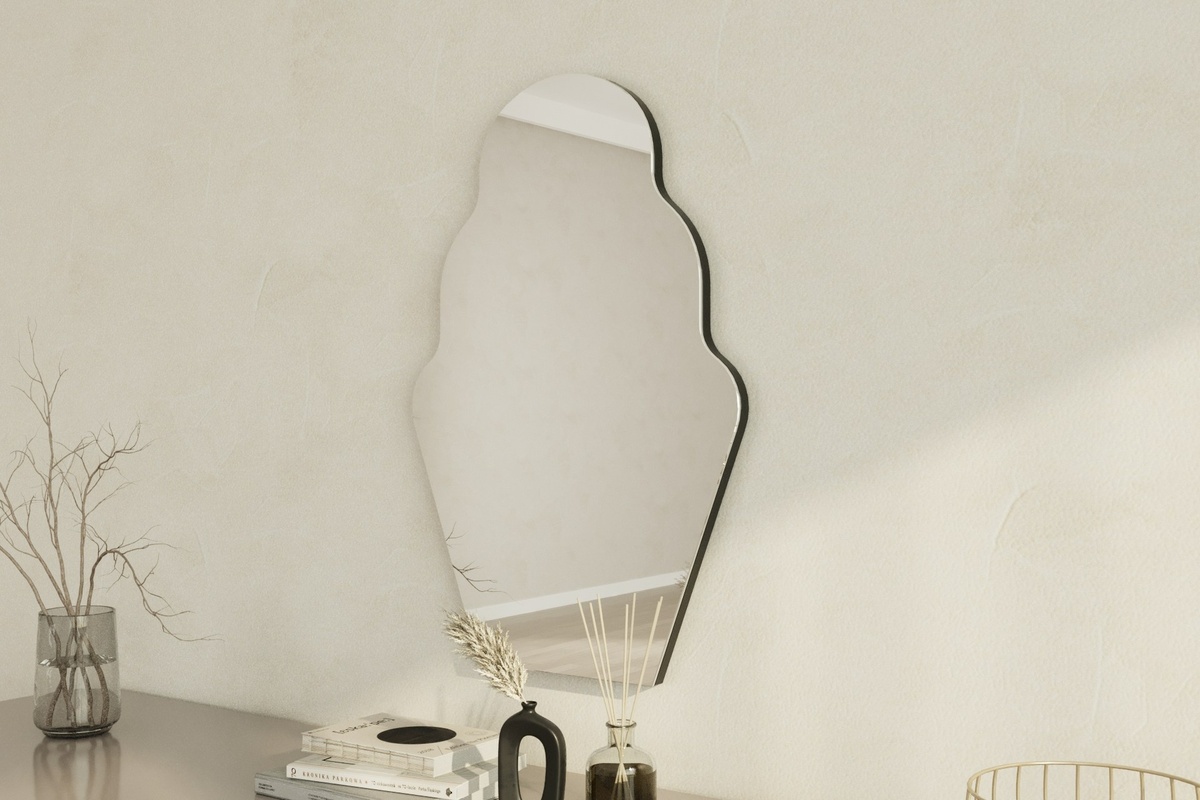 Zrkadlo Perilla Black 50 x 70 cm