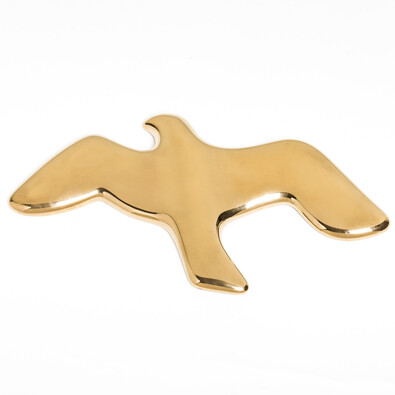 Tapeta 3D Birds pustułka, złota