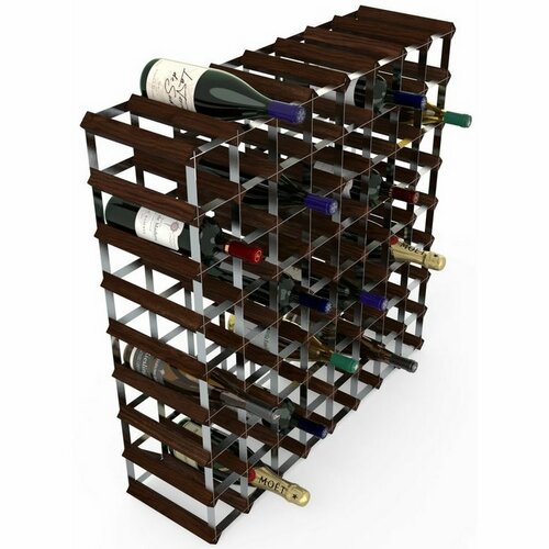 Stojak na wino RTA na 72 butelki wina, ciemnasosna