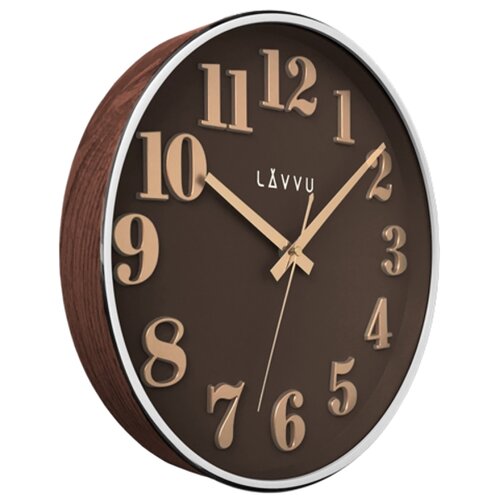 Nástenné hodiny Lavvu Home Brown LCT1162 hnedá, pr. 32 cm