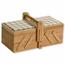 Kesper 58711 Organizer na przybory do szycia,bambus, 29 x 17 x 16,5 cm