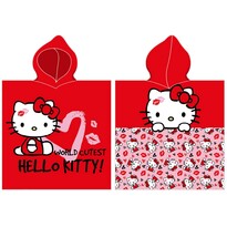 Poncho pentru copii Hello Kitty Baby The Cutest in the World ,55 x 110 cm