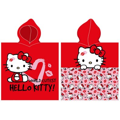 Baby Poncho Hello Kitty das Niedlichste der Welt, 55 x 110 cm