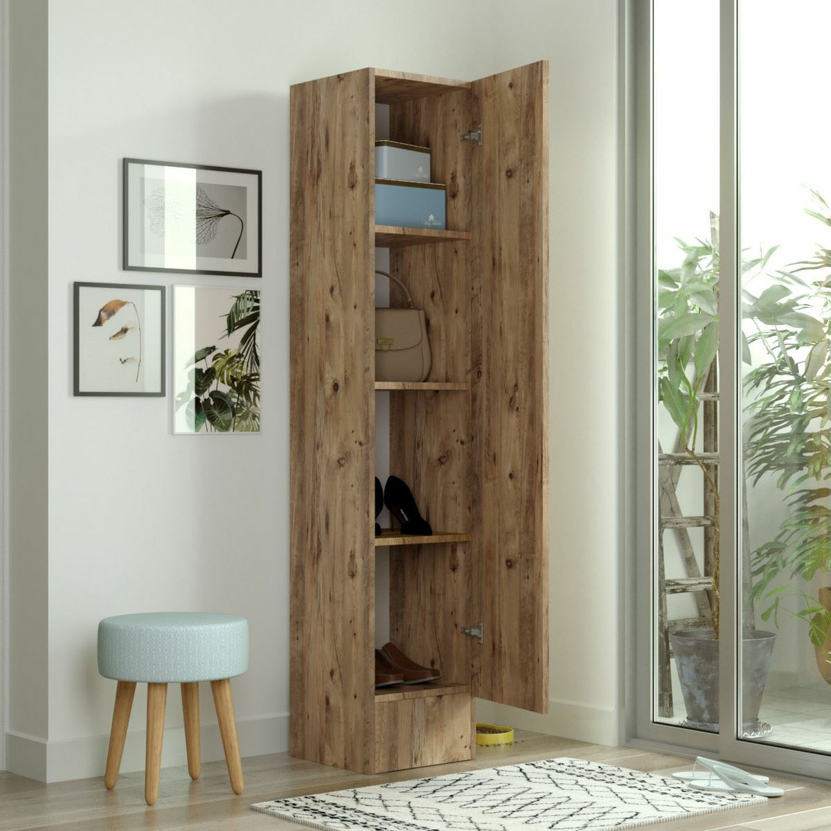 Skriňa so zrkadlom Mea Atlantic Pine