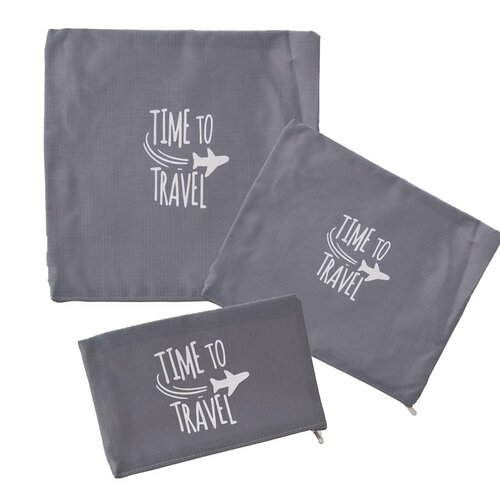 Orion Набір дорожніх органайзерів для валізи 6 шт., сірий