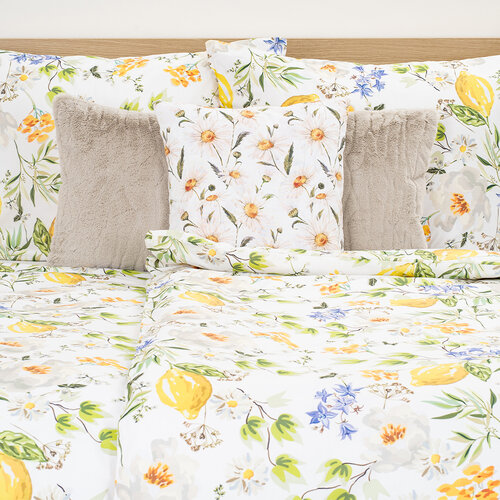 4Home Pościel bawełniana Lemon Delight, 140 x 220 cm, 70 x 90 cm
