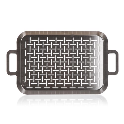 Happy Green Pekač za žar z ročaji iz nerjavečegajekla, 43 x 25 cm