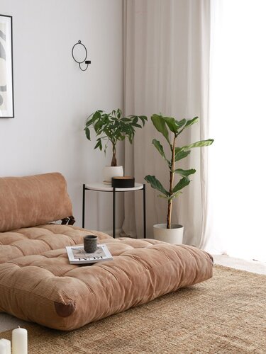 Sofa rozkładana Fold Kadife 2 Camel