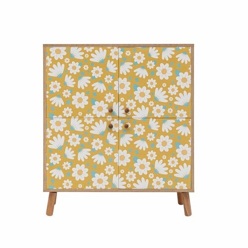 Schrank Posy White and Yellow