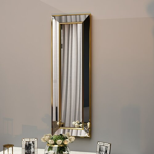 Zrcadlo Carlos Gold 30 x 90 cm