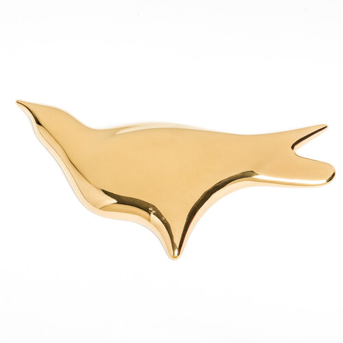 Tapeta 3D Birds kos, złota