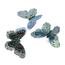 Sada textilních motýlků 3 ks, modrá