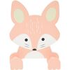 Hatu Cârlig pentru copii Fox, 14 x 17 x 4,5 cm,MDF