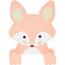 Hatu Cârlig pentru copii Fox, 14 x 17 x 4,5 cm,MDF