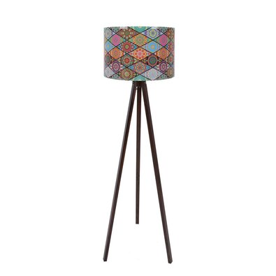 Stojacia lampa Mandala 134, čierna