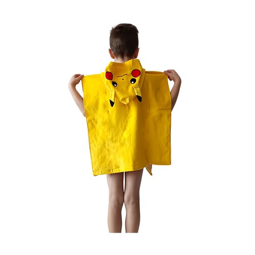 Dziecięce poncho Pokemon Wybieram Pana Pikachu, 50 x 115 cm