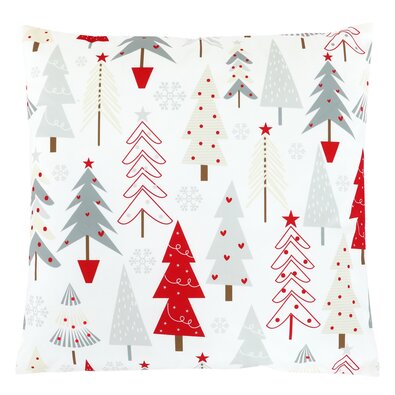 Kissen mit F&#252;llung Weihnachtsb&#228;ume, 45 x 45 cm