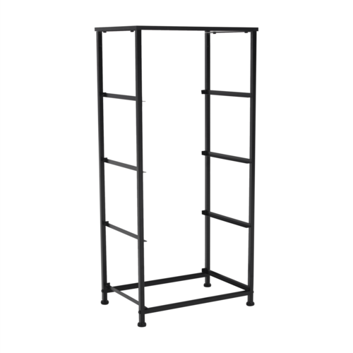 Komoda z szufladami z tkaniny PALMERA, czarny