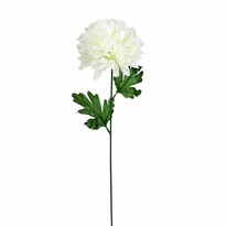 Umělá květina Chrysantéma 50 cm, bílá