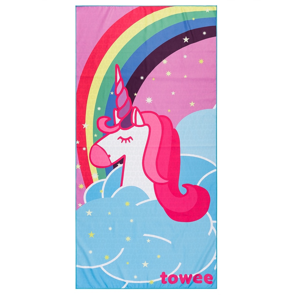 Obrázok Towee rýchloschnúca osuška RAINBOW UNICORN, 70 x 140 cm