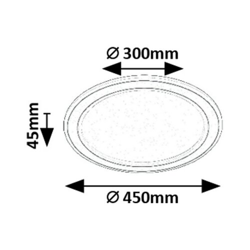 Rabalux 71406 funkční stropní LED svítidlo Golwen, 22W, 1550 lm, stmívatelné