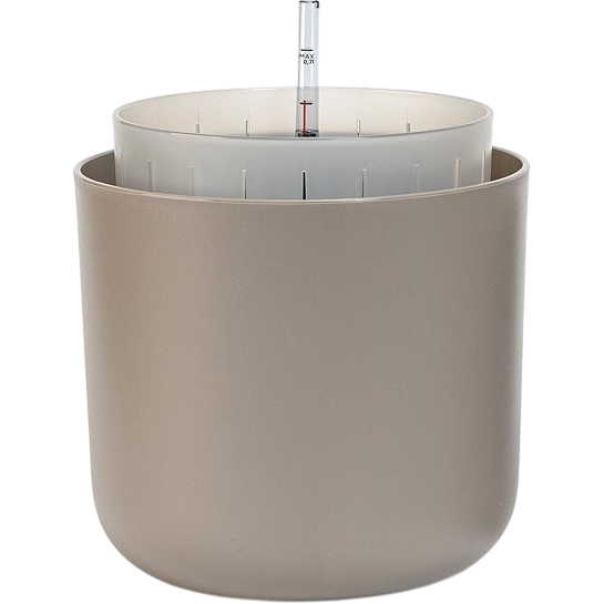 Plastia Doniczka samonawadniająca Tolita Air brązowy, śr. 19 cm, śred. 19 cm