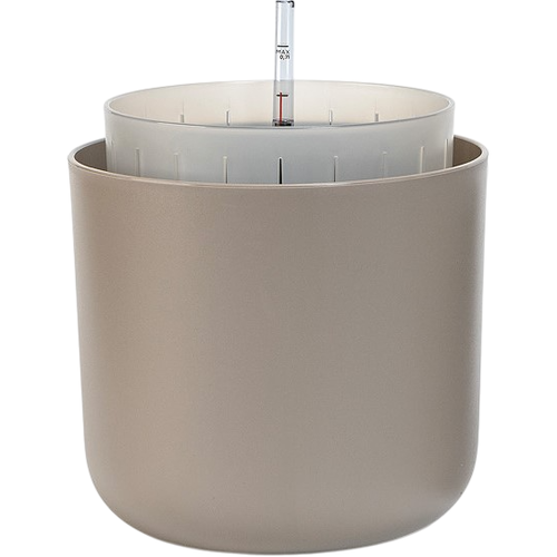 Plastia Samozavlažovací květináč Tolita Air hnědá, pr. 19 cm