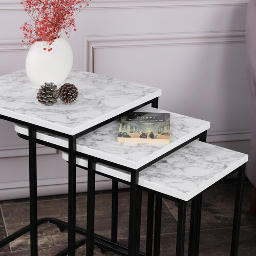 Stolik do odkładania Metal Zigon, 3 szt.