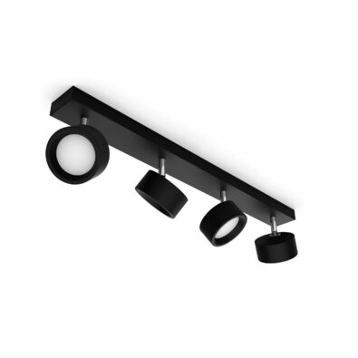 Philips 8720169174887 punktowe oświetlenie LEDBracia, czarne, 4x 5,5 W 4x550lm 2700K IP20