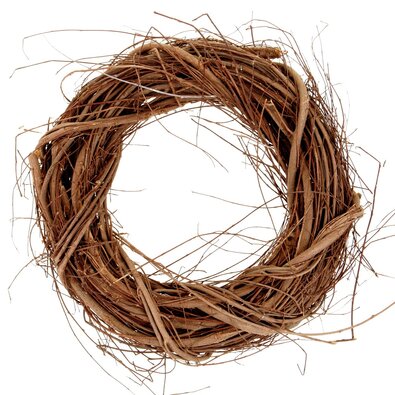 Veniec z prútia, farba hnedá, pr. 24 cm