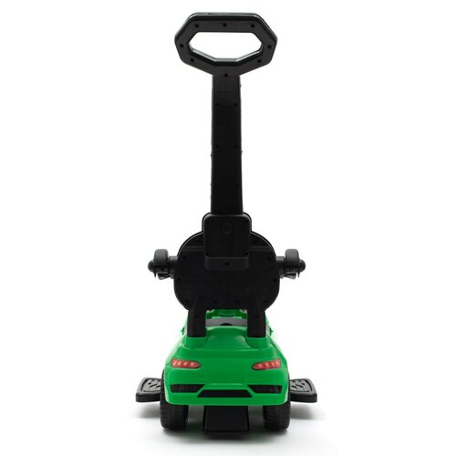 Baby Mix Detská odrážadlo so zvukom a vodiacoutyčou Racer, zelená