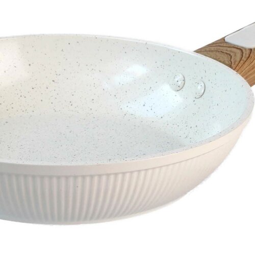 Kitchisimo Patelnia z powłoką ceramiczną Bianco 24 cm