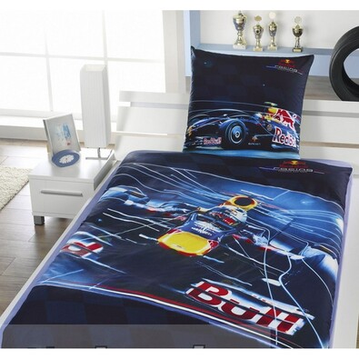 Bavlnené obliečky Red Bull Racing - Formula, 140 x 200 cm, 70 x 80 cm