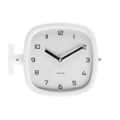 Karlsson KA5831WH Dizajnové obojstranné nástenné hodiny, 29 cm