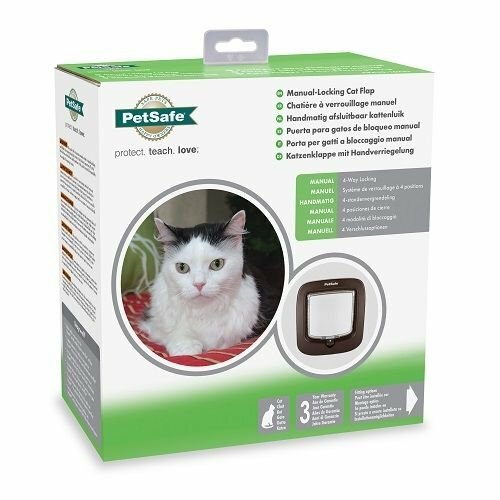 PetSafe® Manuálne dvierka pre mačky a psy DeLuxe hnedá