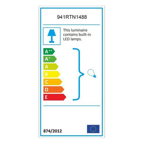 Nástěnné svítidlo Flüt 35 cm Ledli Siyah Aplik, černá