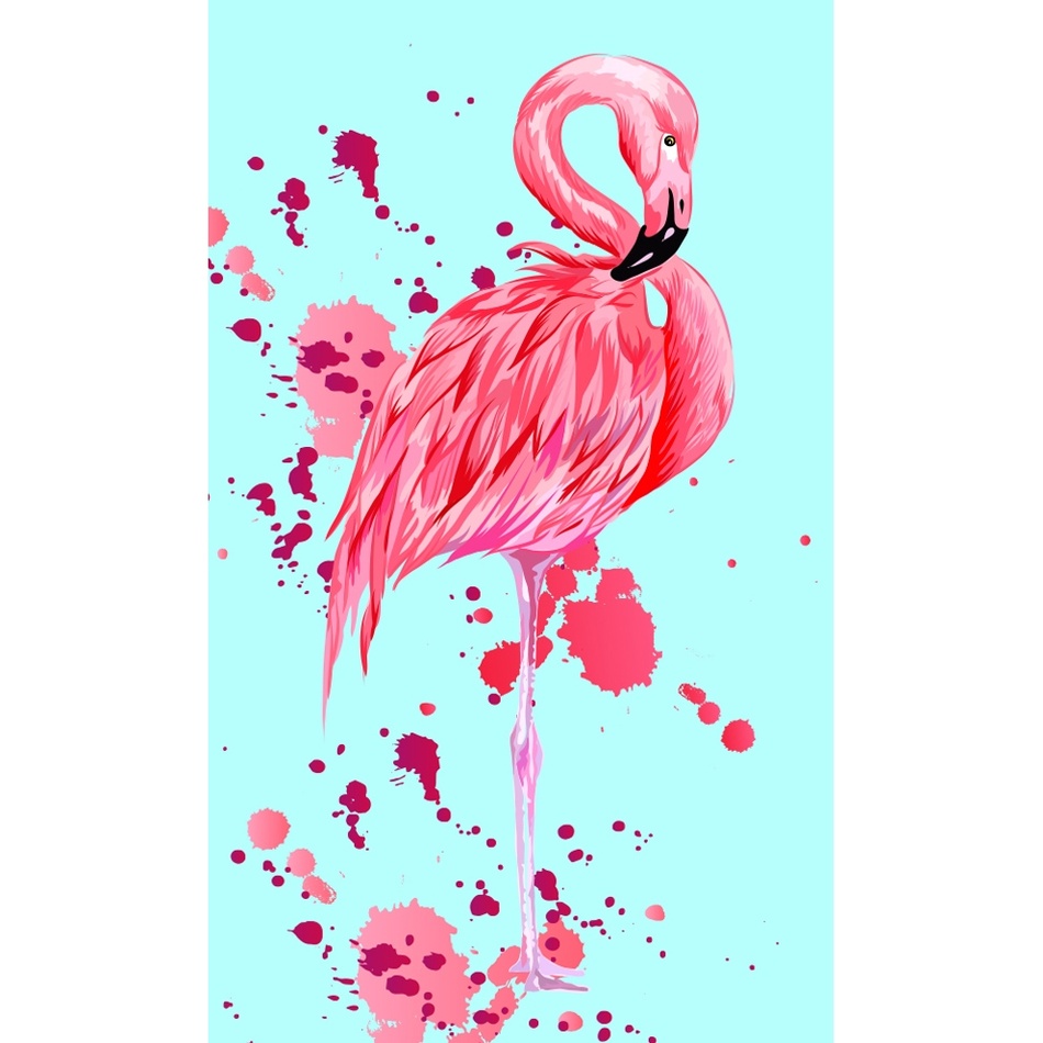 Prosop pentru copii Flamingo, 30 x 50 cm casă